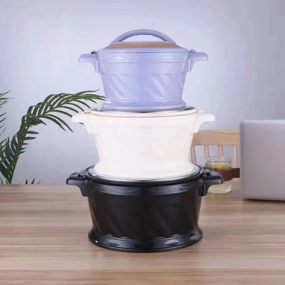 Portable Insulated Food Carrier Set Violet