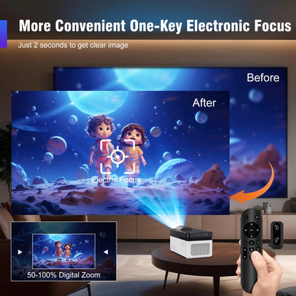4K Ultra Short Throw Projector with 900ANSI and WiFi6