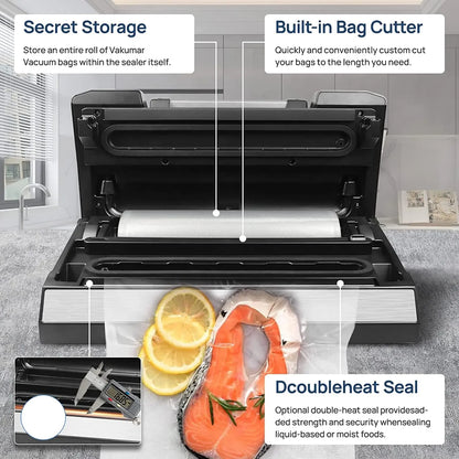 Automatic Food Vacuum Sealer Machine with Rolls Included
