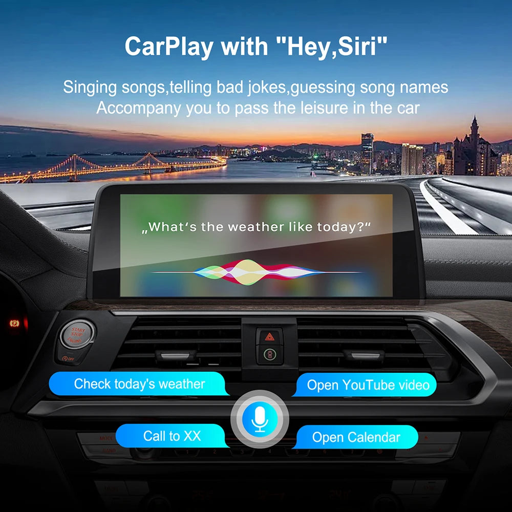 Wireless CarPlay Android Auto Adapter for BMW NBT