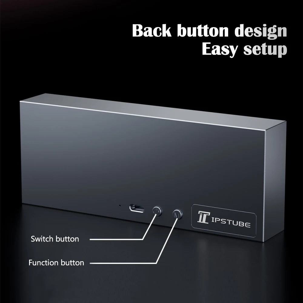 RGB Quantum Clock Night Light with APP and IPS Display