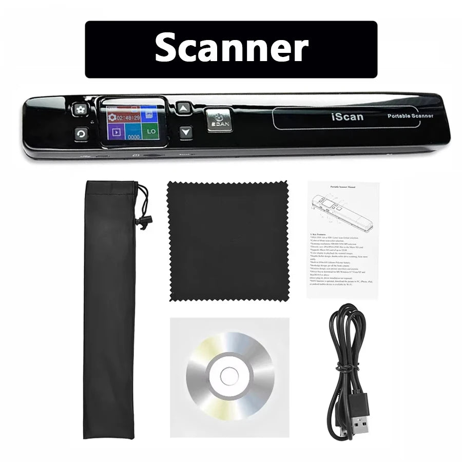Portable A4 Mini Scanner 1050dpi Handheld USB Document and Photo
