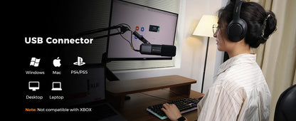 Professional USB XLR Mic Kit for Gaming and Podcasting