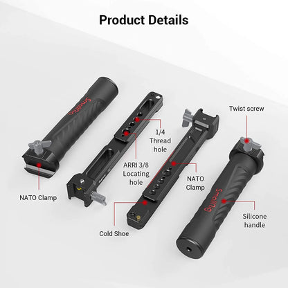 Adjustable Dual Handgrip Gimbal Stabilizer Handle