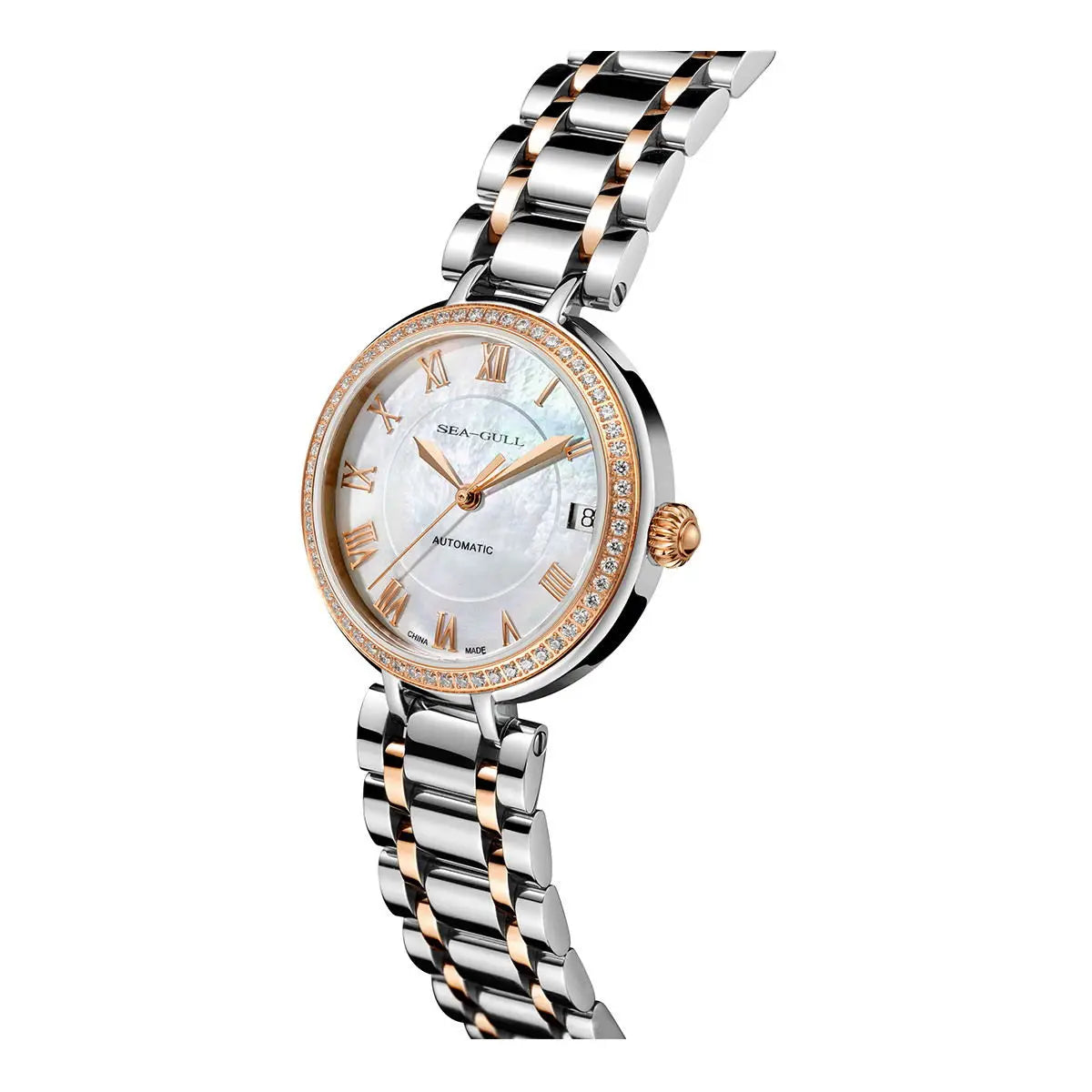Ladies Automatic Mechanical Watch with Sapphire Crystal Glass
