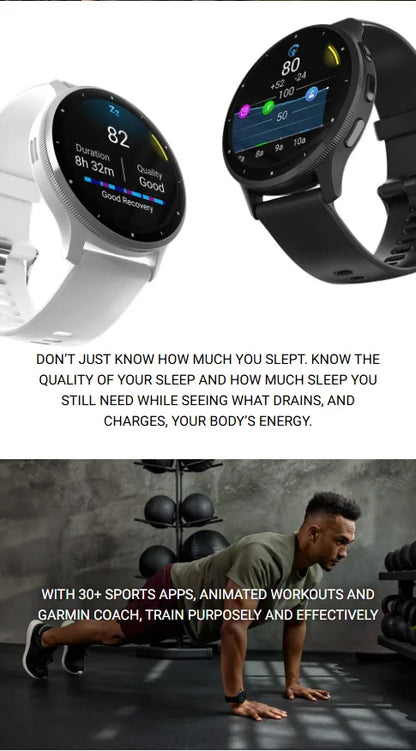 Garmin Venus 3 All-in-One Running and Fitness Watch with Heart Rate Monitor