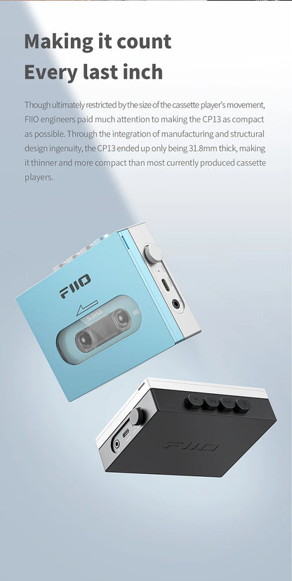 Portable Bluetooth Cassette Player Rechargeable Transparent