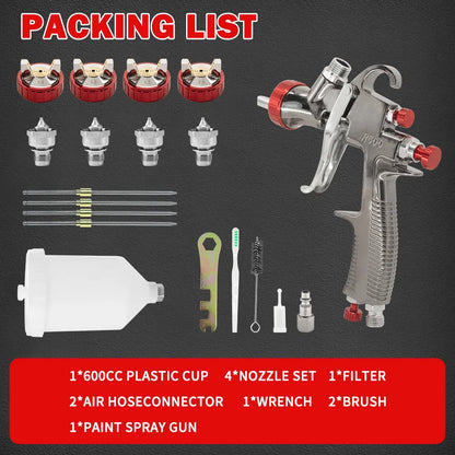 LVLP R500 Automotive Paint Spray Gun Kit 1.3-2.0mm