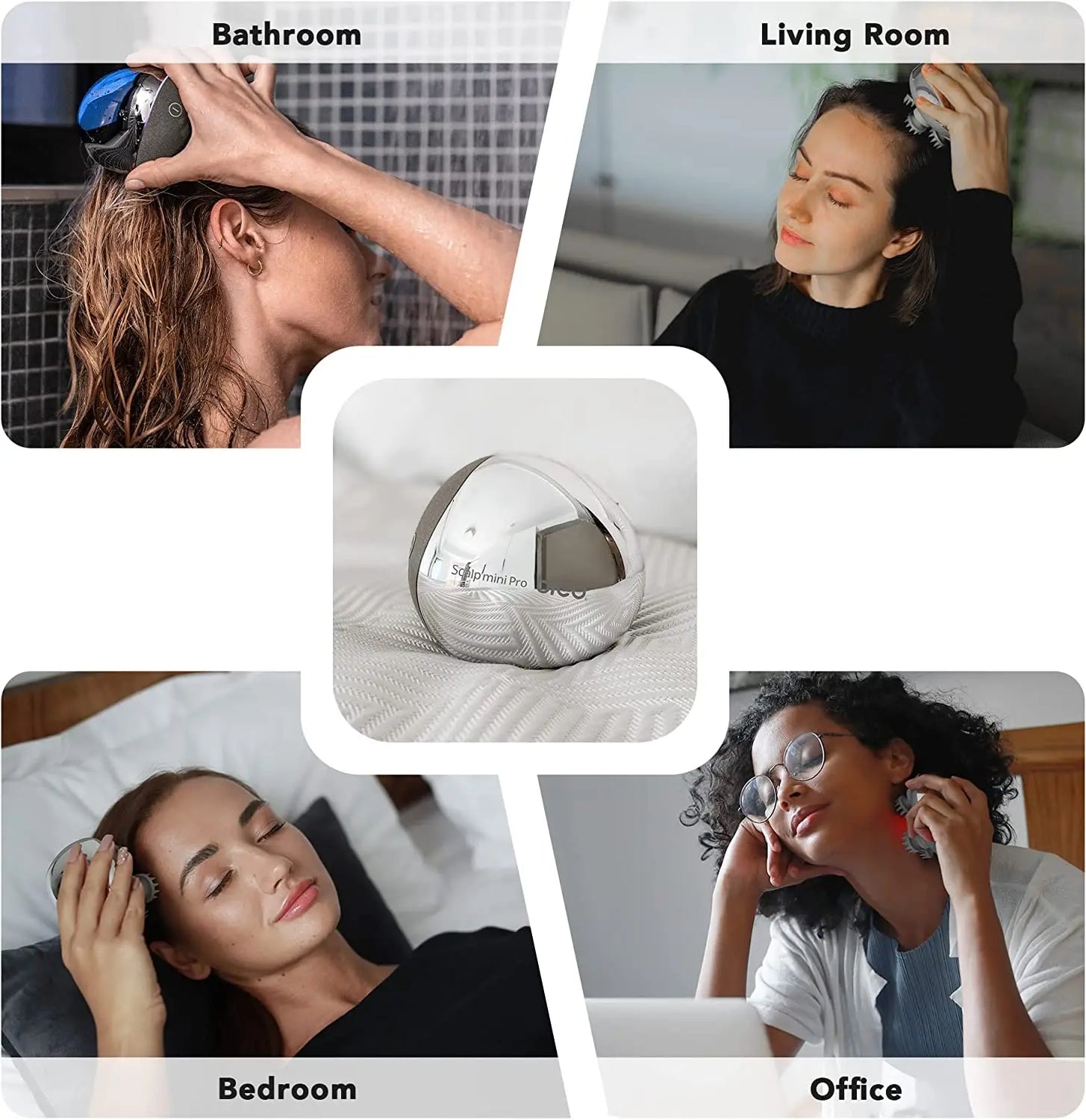 Portable Electric Head Massager for Hair Care and Relaxation