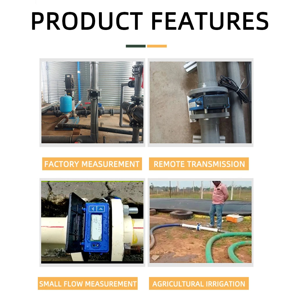 DN150 Ultrasonic Water Flow Meter for Irrigation