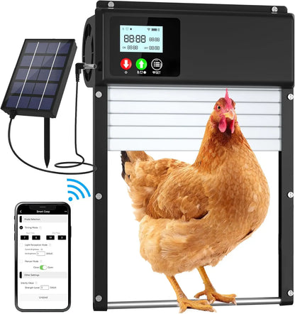Smart Solar Chicken Coop Door WiFi App Control Automatic Opener