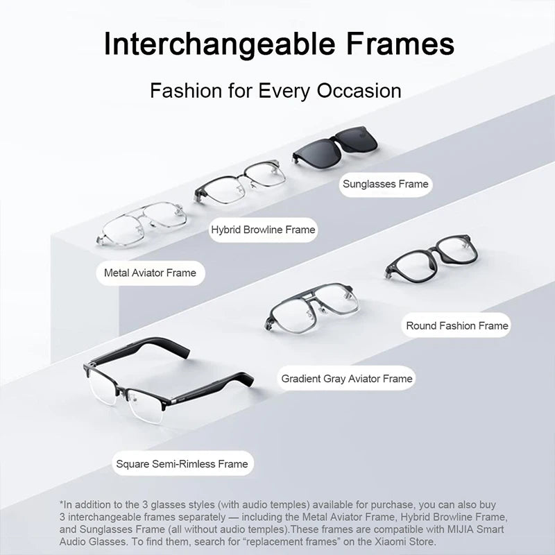 Round Style Smart Bluetooth Glasses with 2h Fast Charge