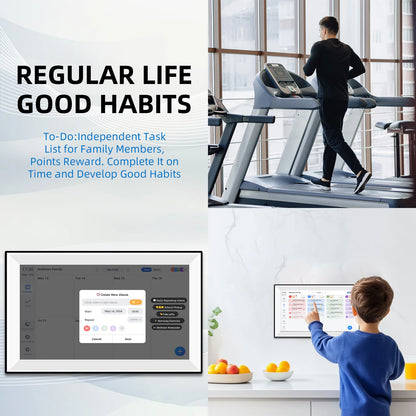 3 in 1 Digital Family Calendar with Photo Display 15.6"