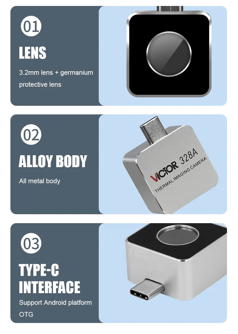328A USB-C Pocket Thermal Camera for Industrial Use