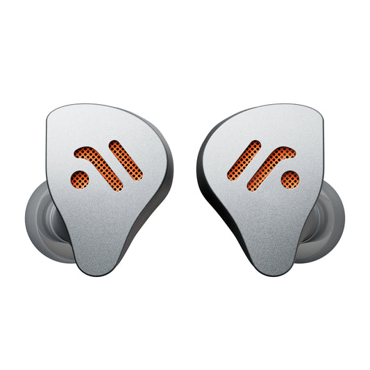 Silver Dynamic Driver In Ear Headphones for Gaming and Music