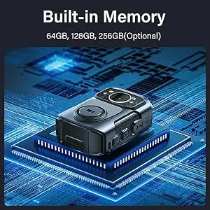 4K Body Camera IP68 GPS Night Vision 256GB
