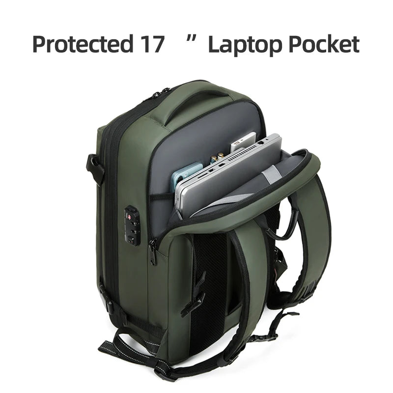 Men’s Hiking & Business Laptop Backpack 17 Inch
