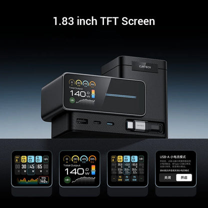 140W GaN USB-C Charging Station Wireless Display