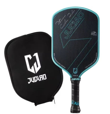 Blue Carbon Fiber Pickleball Paddle with Carry Case
