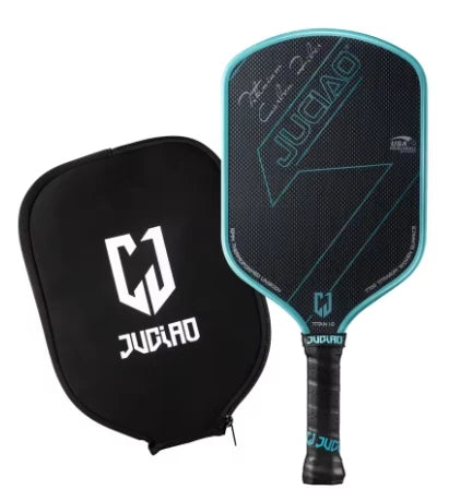 Blue Carbon Fiber Pickleball Paddle with Carry Case