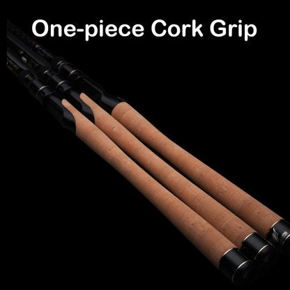 4-Piece High Carbon Spinning Rod Heavy Duty