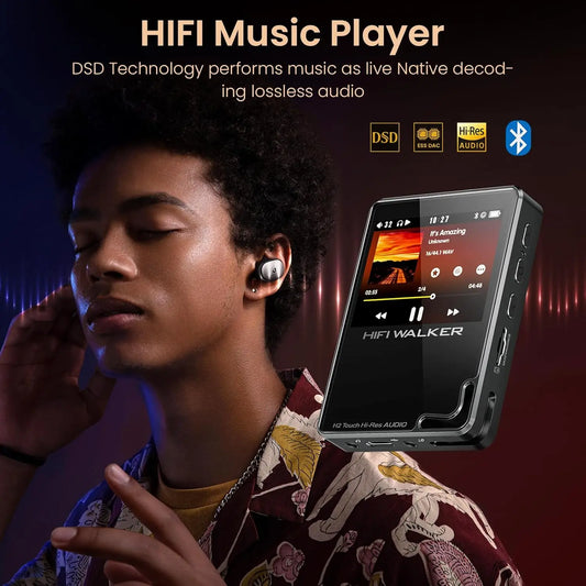 Portable Hi-Res MP3 Player 128GB Bluetooth 5.2