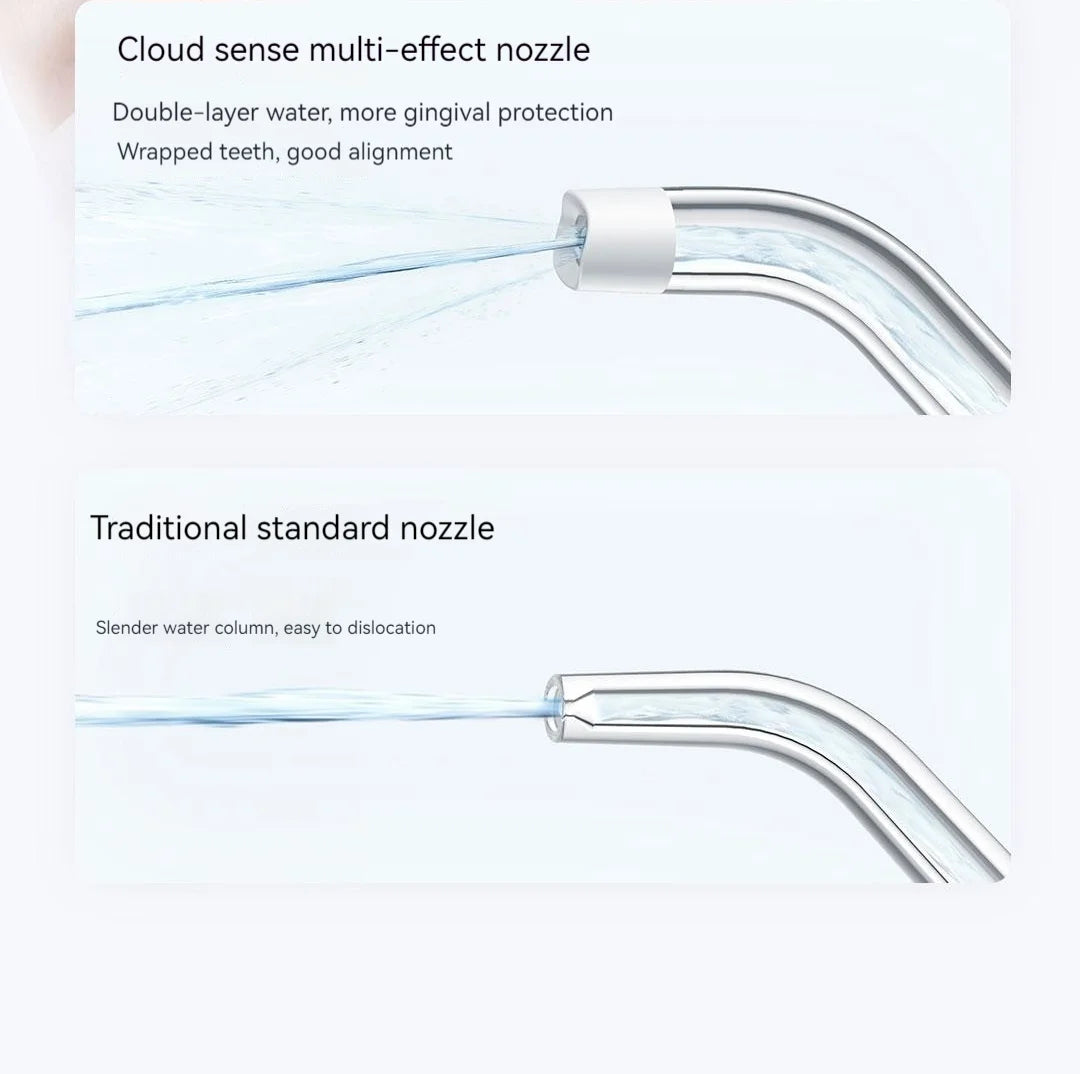 Portable Electric Water Flosser 200ml with 4 Cleaning Modes
