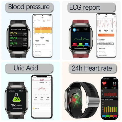 Smart Watch with Air Pump Blood Pressure Monitor