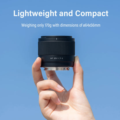 25mm F1.7 Autofocus Prime Lens for Sony E APS-C