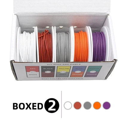 Flexible 20AWG Silicone Wire Kit 10m x5 Rolls