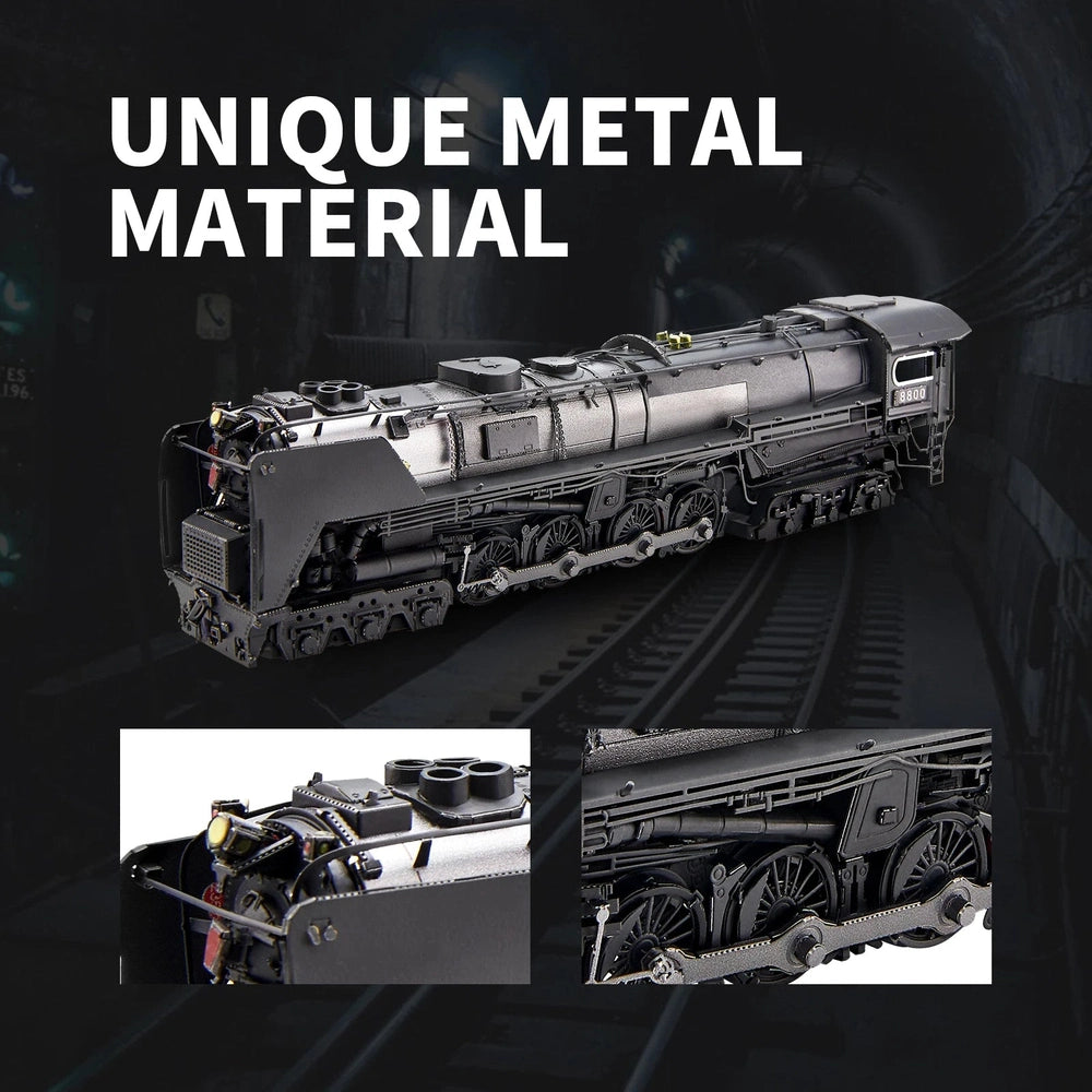 Building Blocks - 3D Metal Puzzle Class S-2 Locomotive Model DIY Assembly Kit, Jigsaw Toy for Home Collection