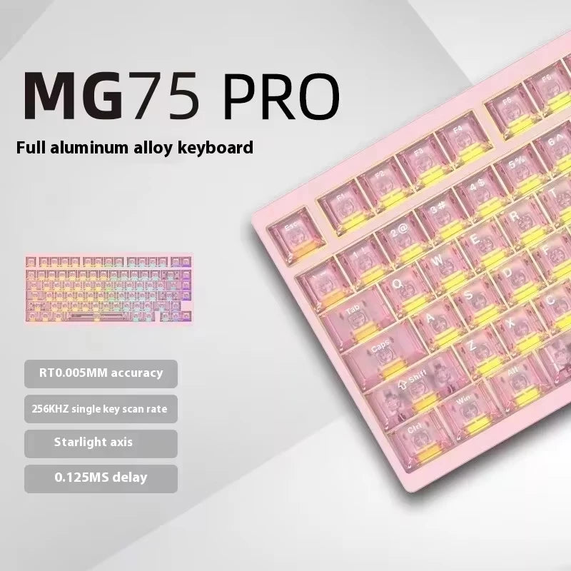 Magnetic Switch Mechanical Keyboard Aluminum RGB Backlight