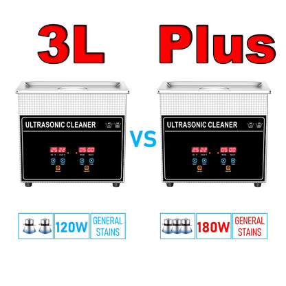 3.2L 120W Ultrasonic Cleaner with Heater Basket