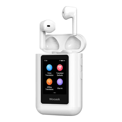 Smart Translation Earbuds with Screen and Independent Use