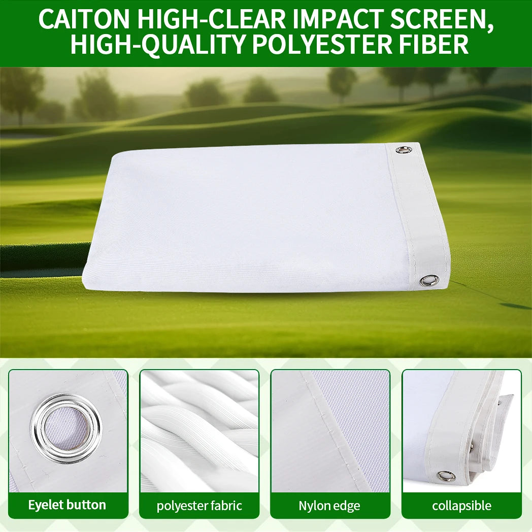 98x98in Silent Golf Training Screen Tear-Resistant Swing Target