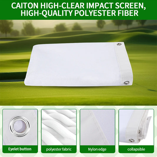 98x98in Silent Golf Training Screen Tear-Resistant Swing Target