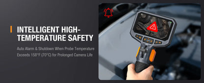 Slim 5.5mm Inspection Camera 360 Degree Steering 4.5 Inch