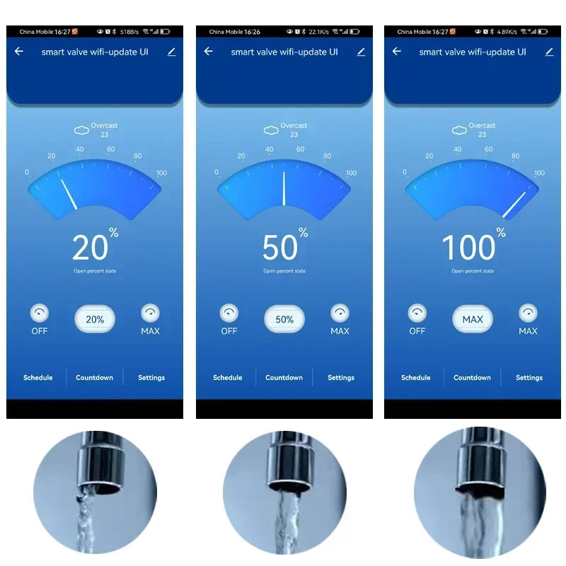 Tuya WiFi Smart Water Valve DN15 with Leak Sensor