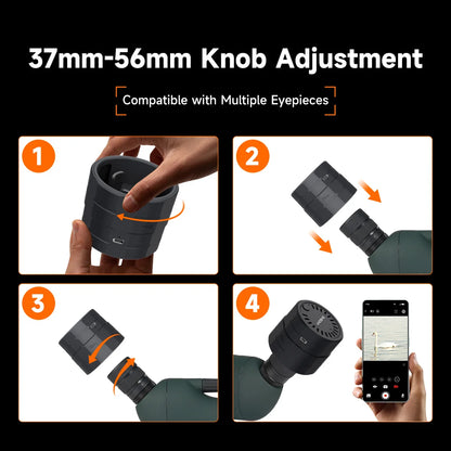 Smart Wireless Digiscoping Camera for Precision Bird Watching