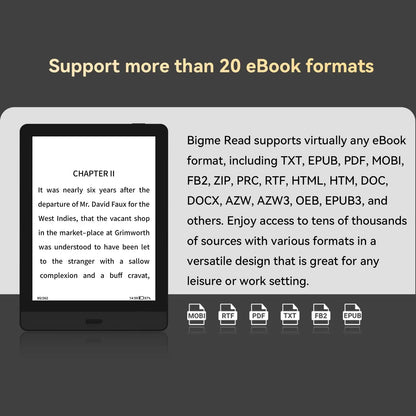 Lightweight 6 Inch Android eBook Reader with Eye Friendly Display