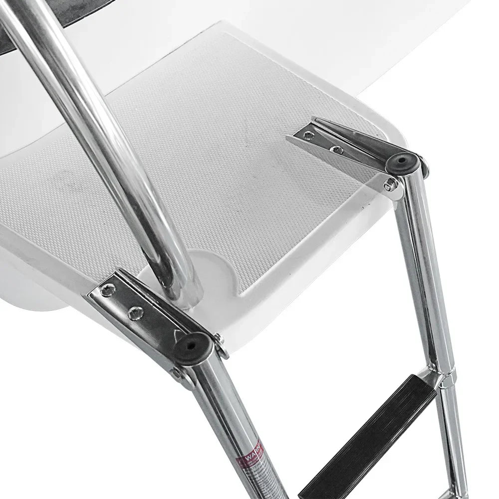 Marine Grade 4 Step Telescoping Ladder for Boats and Docks