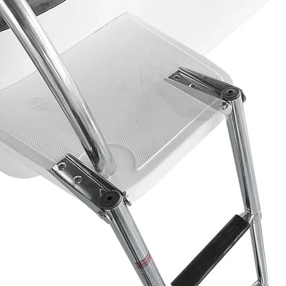 Marine Grade 4 Step Telescoping Ladder for Boats and Docks