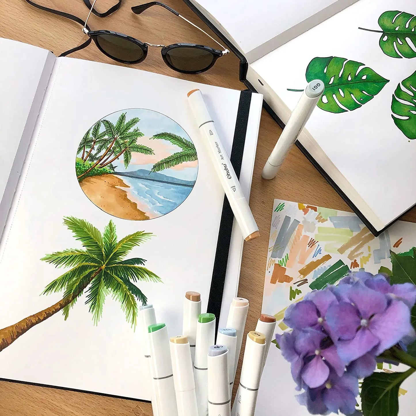Marker Sketchbook Heavyweight Paper Pad for Drawing