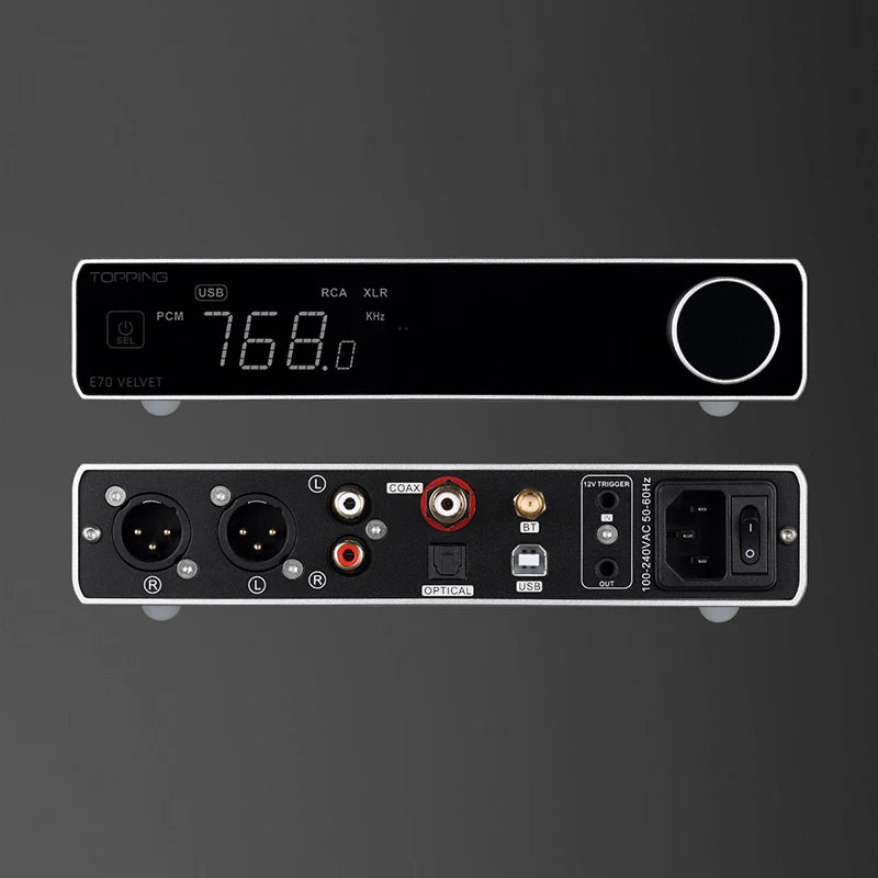Bluetooth 5.1 Black DAC with Remote and LDAC Support