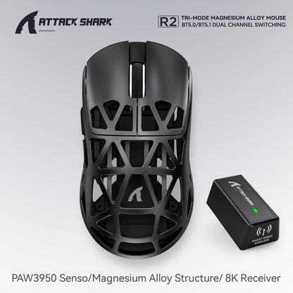 R2 8K Wireless Gaming Mouse Lightweight Magnesium Alloy
