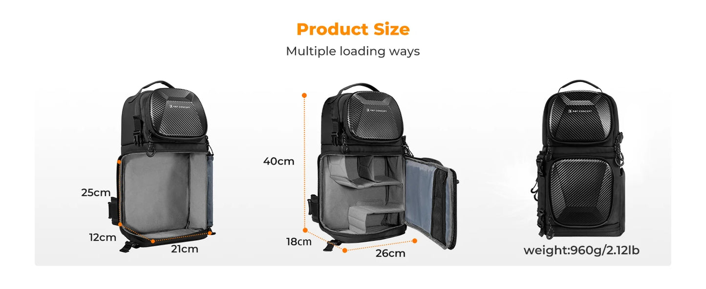 10L Hardshell Camera Sling Bag for DSLR and Mirrorless Cameras