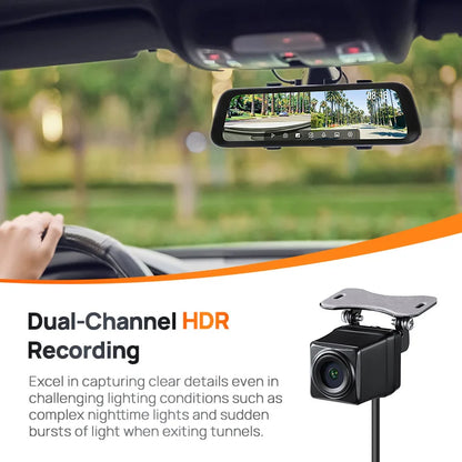 S500 Dash Cam 64GB SD Card 3K Dual HDR
