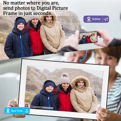 15.6" 3-in-1 Smart WiFi Photo Frame Touchscreen