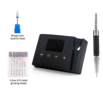 2 in 1 Electric Nail Drill Machine 85W Black