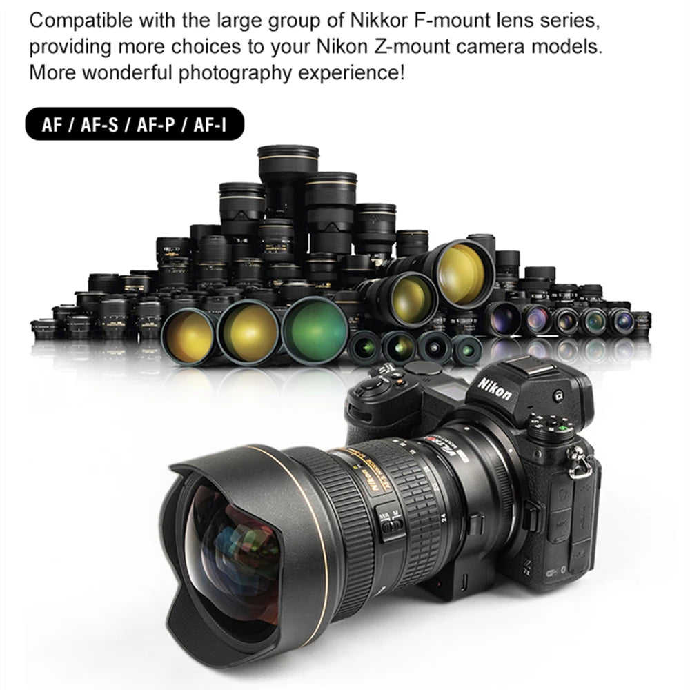 Autofocus Adapter Ring for Nikon F to Z Cameras